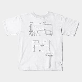 Manufacture for use of labels for bottles Vintage Patent Hand Drawing Kids T-Shirt